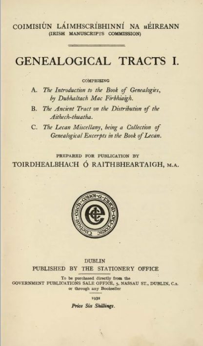 Genealogical Tracts I