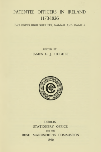 Title page of Patentee Officers in Ireland